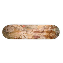 Vintage Alfons M. Mucha Skateboards