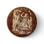 Vintage Alice Flying Cards Buttons