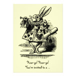 Vintage Alice in Wonderland Baby Shower Invitation