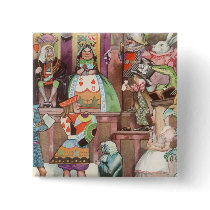 Vintage Alice in Wonderland Button