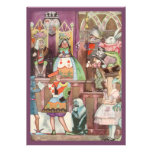 Vintage Alice in Wonderland Girl Birthday Party Custom Announcements