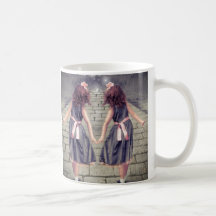 vintage alice in wonderland  girls fairy garden coffee mugs