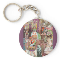 Vintage Alice in Wonderland Key Chain
