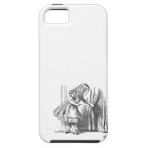 Vintage Alice in Wonderland looking for the door iPhone 5 Covers