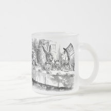 Vintage Alice in Wonderland Mad Hatter tea party Coffee Mugs