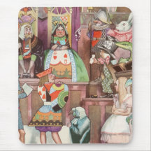 Vintage Alice in Wonderland, Queen of Hearts Mousepads