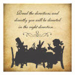 Vintage Alice in Wonderland Tea Party Birthday Personalized Invites