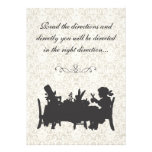 Vintage Alice in Wonderland Tea Party Birthday Announcements