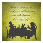 Vintage Alice in Wonderland Tea Party Birthday Custom Invites