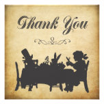 Vintage Alice in Wonderland Tea Party Thank You Custom Invitations
