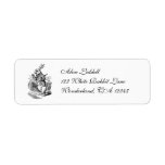 Vintage Alice in Wonderland the White Rabbit Watch Custom Return Address Labels