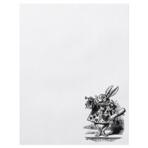 Vintage Alice in Wonderland, White Rabbit Herald