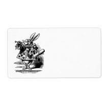 Vintage Alice in Wonderland, White Rabbit Herald