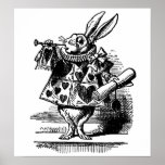Vintage Alice in Wonderland, White Rabbit Herald