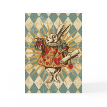 Vintage Alice White Rabbit Greeting Cards