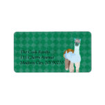 Vintage Alpaca Art Address Label