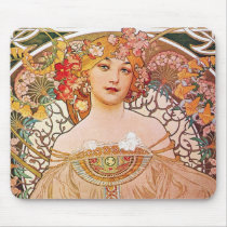 Vintage Alphonse Maria Mucha Art Mousepads
