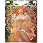 Vintage Alphonse Maria Mucha Art Photo Sculptures