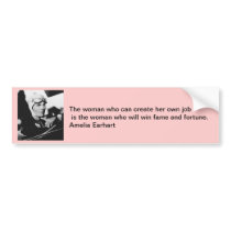 Vintage Amelia Earhart Photo Bumper Stickers