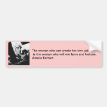 Vintage Amelia Earhart Photo Bumper Stickers