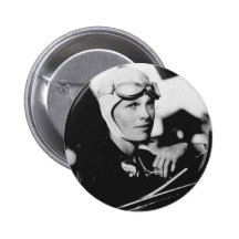 Vintage Amelia Earhart Photo Buttons