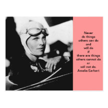 Vintage Amelia Earhart Photo Post Card