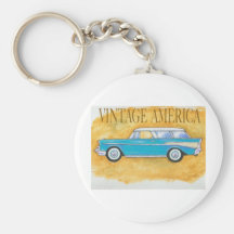 vintage america chevy keychain