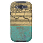 Vintage American flag cracked Samsung Galaxy S3 Covers