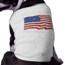 Vintage American Flag Pet Clothing