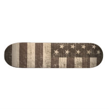 Vintage American Flag - Skateboard