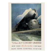 Vintage American Railway, USA - Postcard