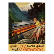 Vintage American Railway, USA - Postcard