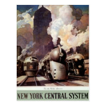 Vintage American Railway, USA - Postcard