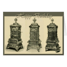 Vintage American Stoves Birthday Card