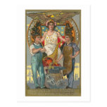 Vintage Americana Patriotic Labour Day Post Card