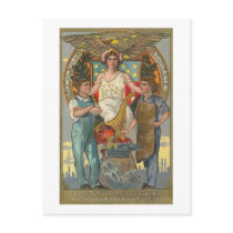 Vintage Americana Patriotic Labour Day