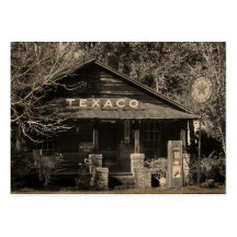 Vintage Americana Texaco Photo ATC Business Card Templates