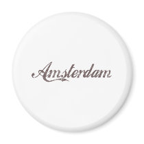 Vintage Amsterdam Refrigerator Magnet