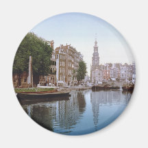Vintage Amsterdam Photo-Picture Magnet