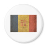 Vintage Andorra Flag Refrigerator Magnet