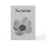 Vintage Anemone Customizable Greeting Card