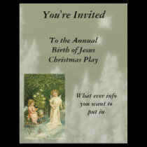 Vintage Angel Christmas Flyer flyers