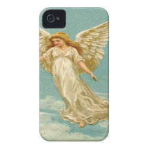 Vintage, Angel on The Cloud iPhone 4 Case-Mate Cases