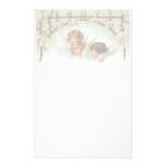 Vintage Angels and Flowers Stationery