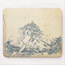 Vintage Angels Mouse Pad