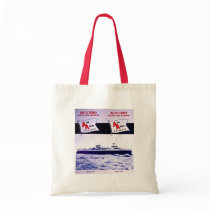 Vintage Ann Arbor Railroad Car Ferry Lake Michigan Canvas Bag