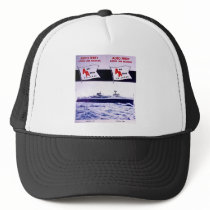 Vintage Ann Arbor Railroad Car Ferry Lake Michigan Mesh Hat