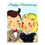 Vintage Anniversary Couple Post Cards