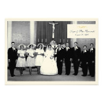 Vintage Anniversary invitation invitations