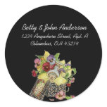 Vintage/Antique Flower Box #2 Design Address Label stickers